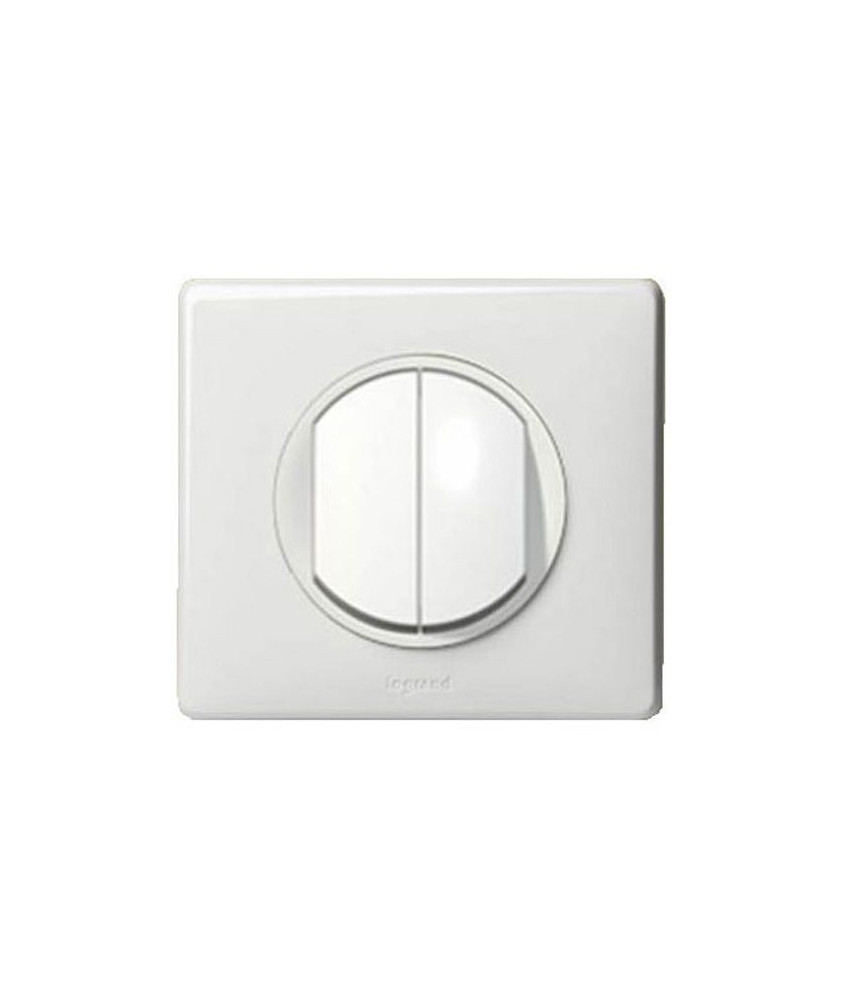LEGRAND Céliane Interrupteur double va et vient complet blanc