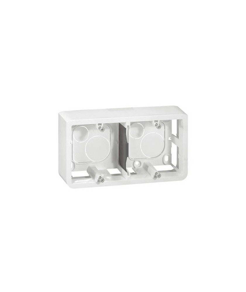 LEGRAND Mosaic Cadre saillie double blanc P40 - 080285