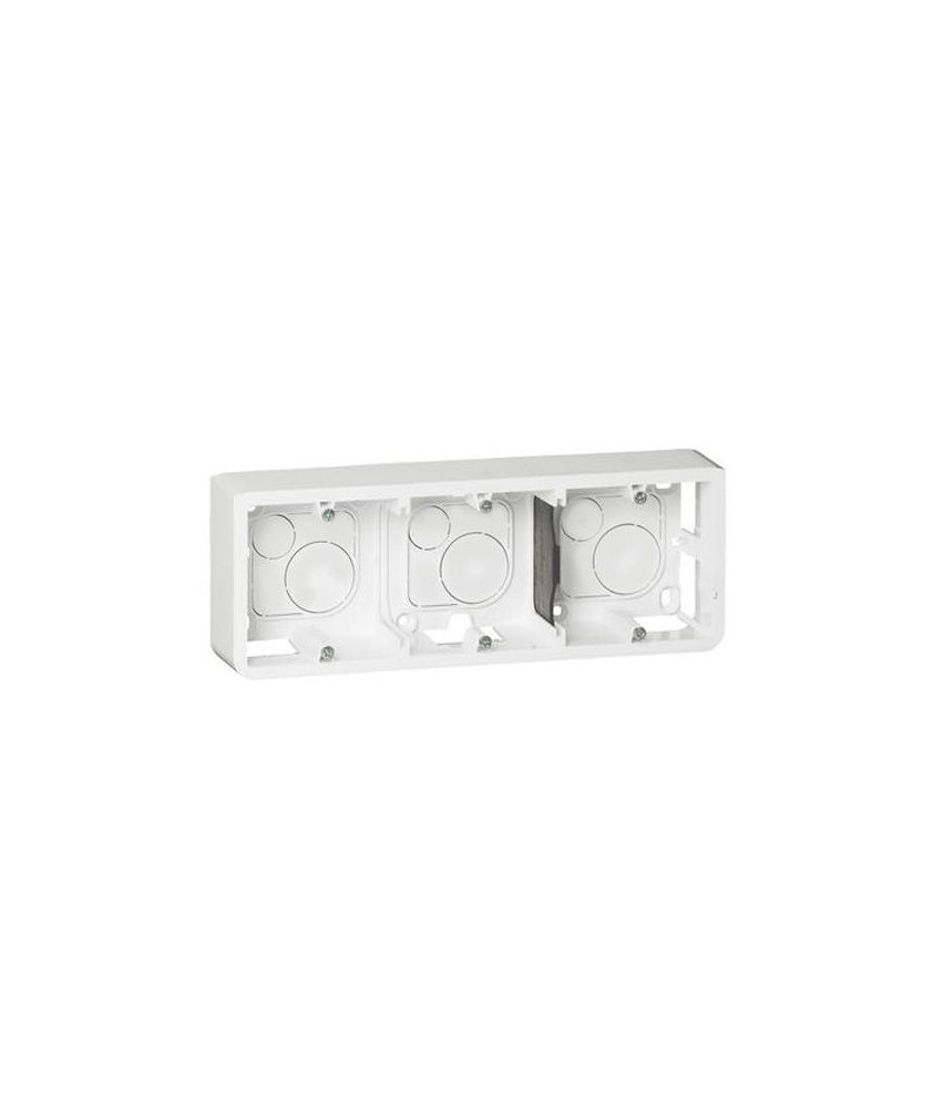 LEGRAND Mosaic Cadre saillie triple blanc P40 - 080286