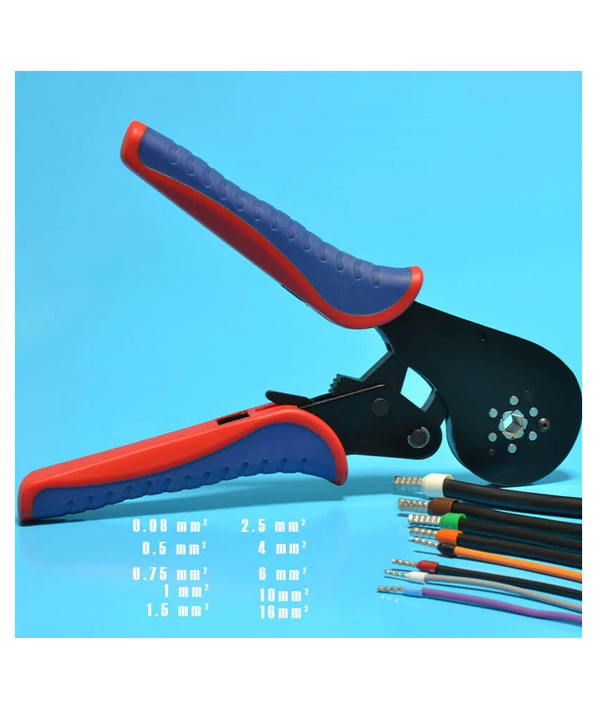 Pince à embout pour fil souple de 0.08mm² à 16mm²