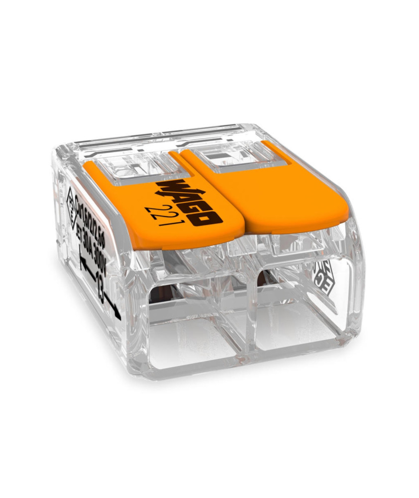 WAGO 221-612 - MINI BORNES DE CONNEXION AVEC LEVIERS 0,5 À 6MM² - 50 Pièces