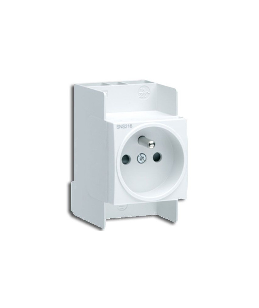 HAGER SanVis Prise modulaire 2P+T 16A 2,5 modules - SNS216