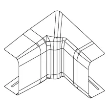Angle intérieur variable pour moulure ATHEA 12x30mm en blanc