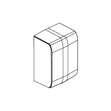 Embout pour moulure ATHEA 20x50mm en blanc