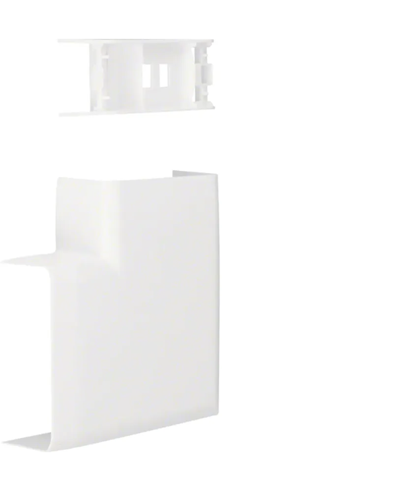 Angle plat pour moulure ATA 20x50mm en blanc