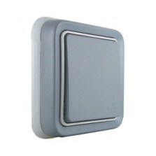 LEGRAND Plexo Interrupteur va et vient étanche complet encastré gris IP55 - 069811