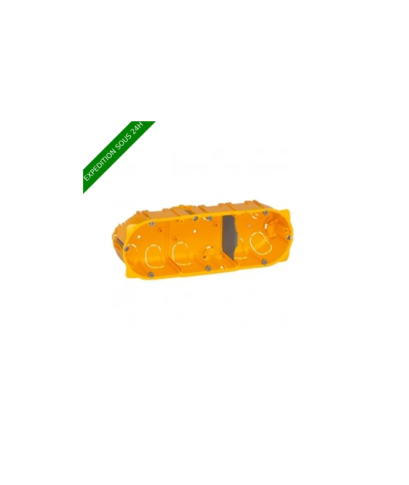 LEGRAND Batibox Boite encastrement triple pour cloison sèche P40 E71 - 080043