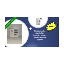 Offre spécial ! Tableau électrique équipe et pré-câblé 3 rangée + lot de 5 disjoncteurs 10A