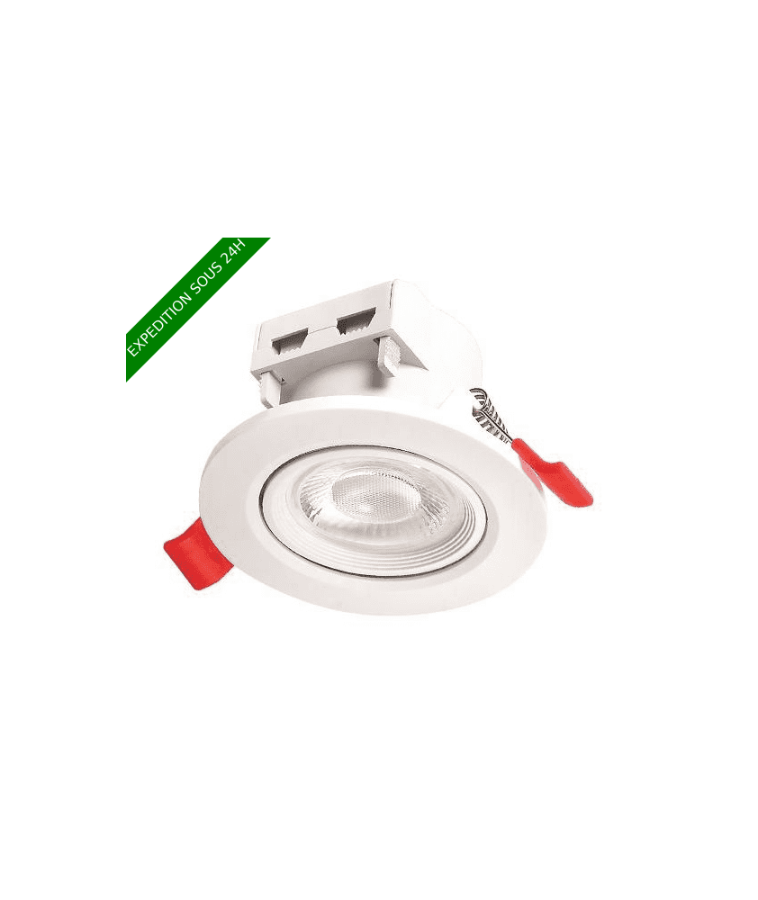 Spot led encastré rond 5W 3000k / 4000k / 6000k orientable