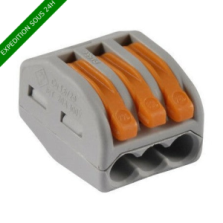 WAGO 222-413 - BORNES DE CONNEXION AVEC LEVIERS 3 X 4MM²