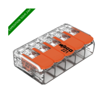WAGO 221-615 - MINI BORNES DE CONNEXION AVEC LEVIERS 0,5 À 6MM² - 15 Pièces