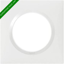 Plaque de finition carrée 1 poste Dooxie - Blanc - 600801 - LEGRAND