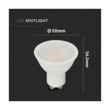 Spot LED GU10 V-TAC PRO 7W 38°  Samsung Chip VT-277 6400K