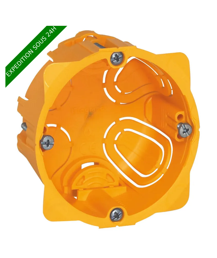 LEGRAND Batibox Boite encastrement simple pour cloison sèche D67 P40 - 080041