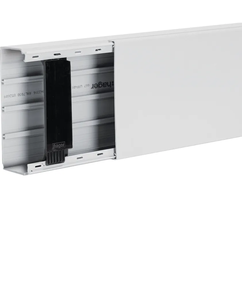 Goulotte de distribution cloisonnable lifea LFF 40x110mm PVC Blanc