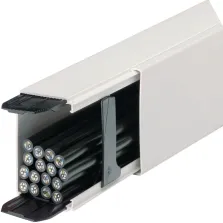 Goulotte de distribution cloisonnable lifea LFF 60x90mm PVC Blanc