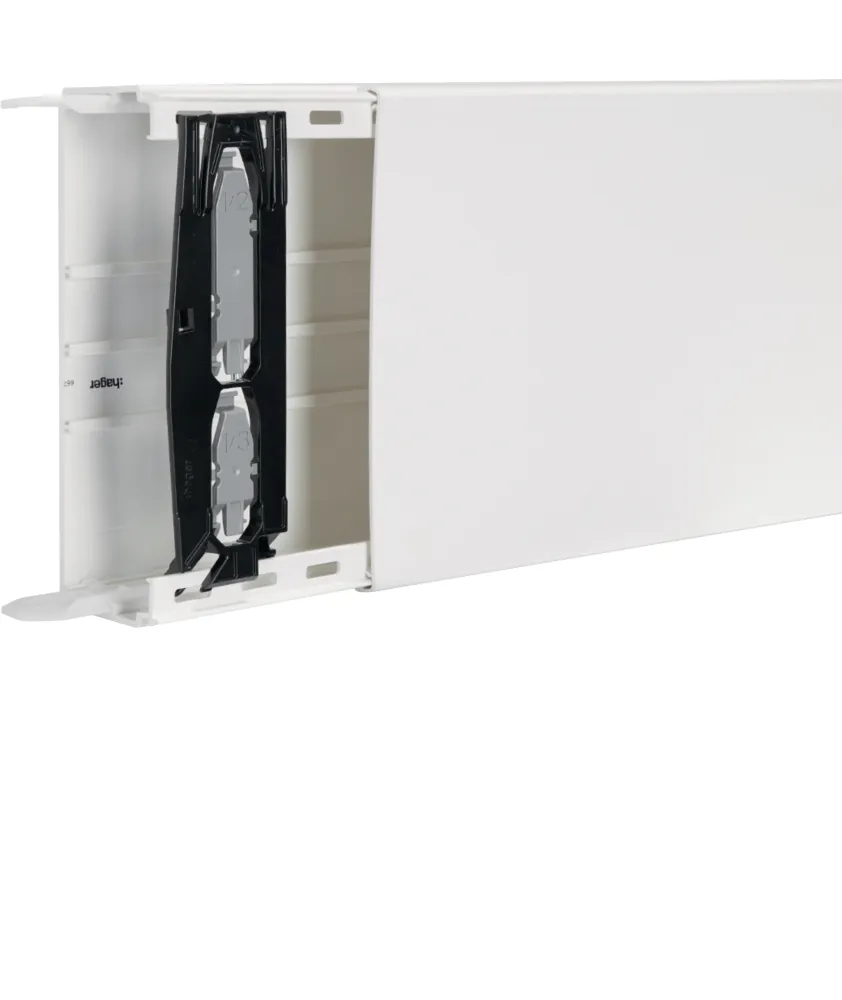 Goulotte de distribution cloisonnable lifea LFF 60x190mm PVC Blanc