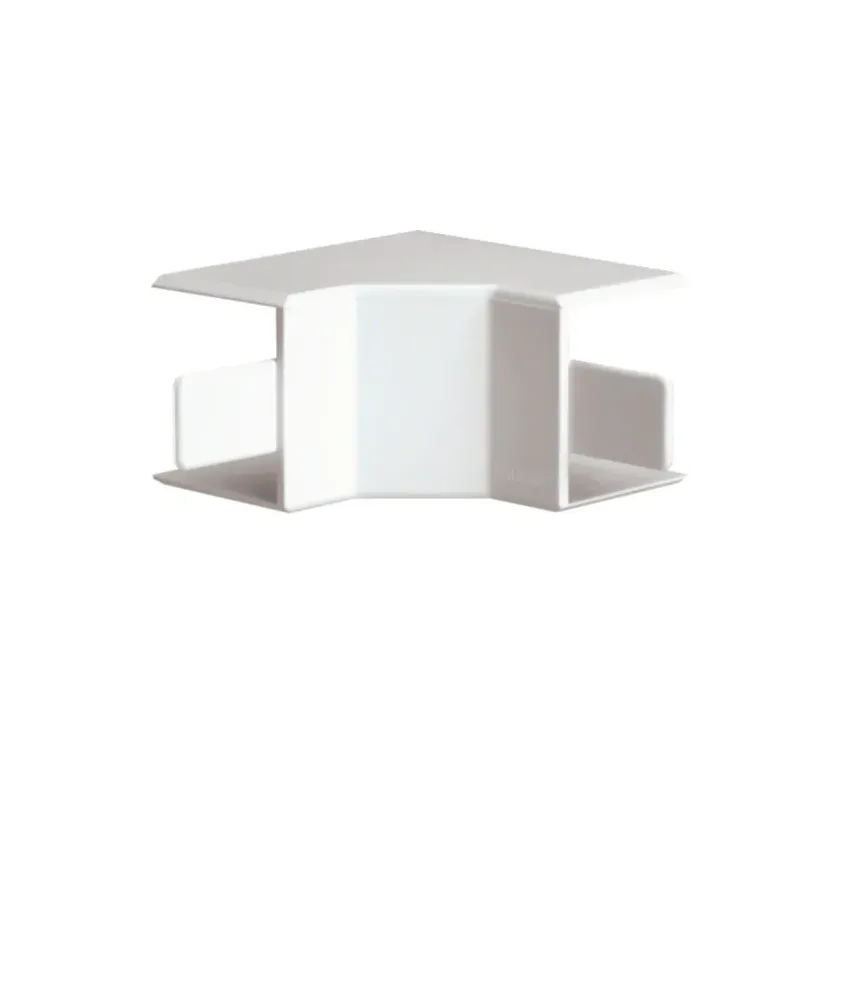 Angle intérieur pour goulotte de distribution lifea LFF 40x40mm Blanc