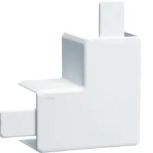 Angle plat pour goulotte de distribution lifea LFF 40x40mm Blanc
