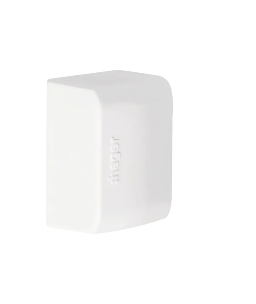 Embout pour moulure ateha 16x30mm Blanc