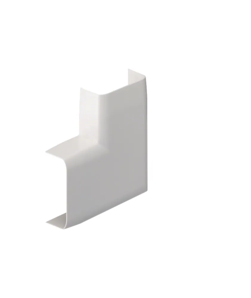 Angle plat pour moulure ateha 12x50mm Blanc