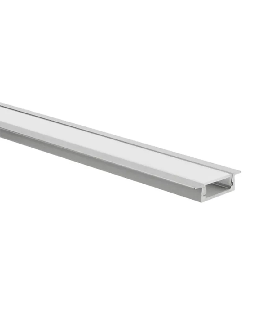 Profilé Aluminium Encastrable pour ruban 12V ou 24V 2m