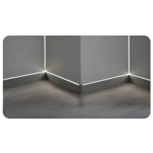 Profilé aluminium à sceller angle 45° pour ruban LED 12V/24V 2M