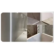 Profilé Aluminium angle intérieur encastré 2m pour ruban LED 12V/24V