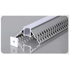 Profilé Aluminium angle intérieur encastré 2m pour ruban LED 12V/24V