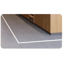 Profilé aluminium encastré pour ruban LED au sol 12V/24V 2M