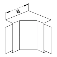 Angle intérieur pour goulotte de distribution lifea LFF et FB 60X150
