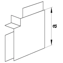 Angle plat pour goulotte de distribution lifea LFF et FB 60X150