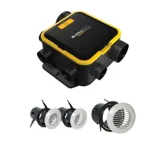 Kit VMC simple flux Aldes EasyHOME Autoréglable compact avec gille BIP et 3 bouches BIP