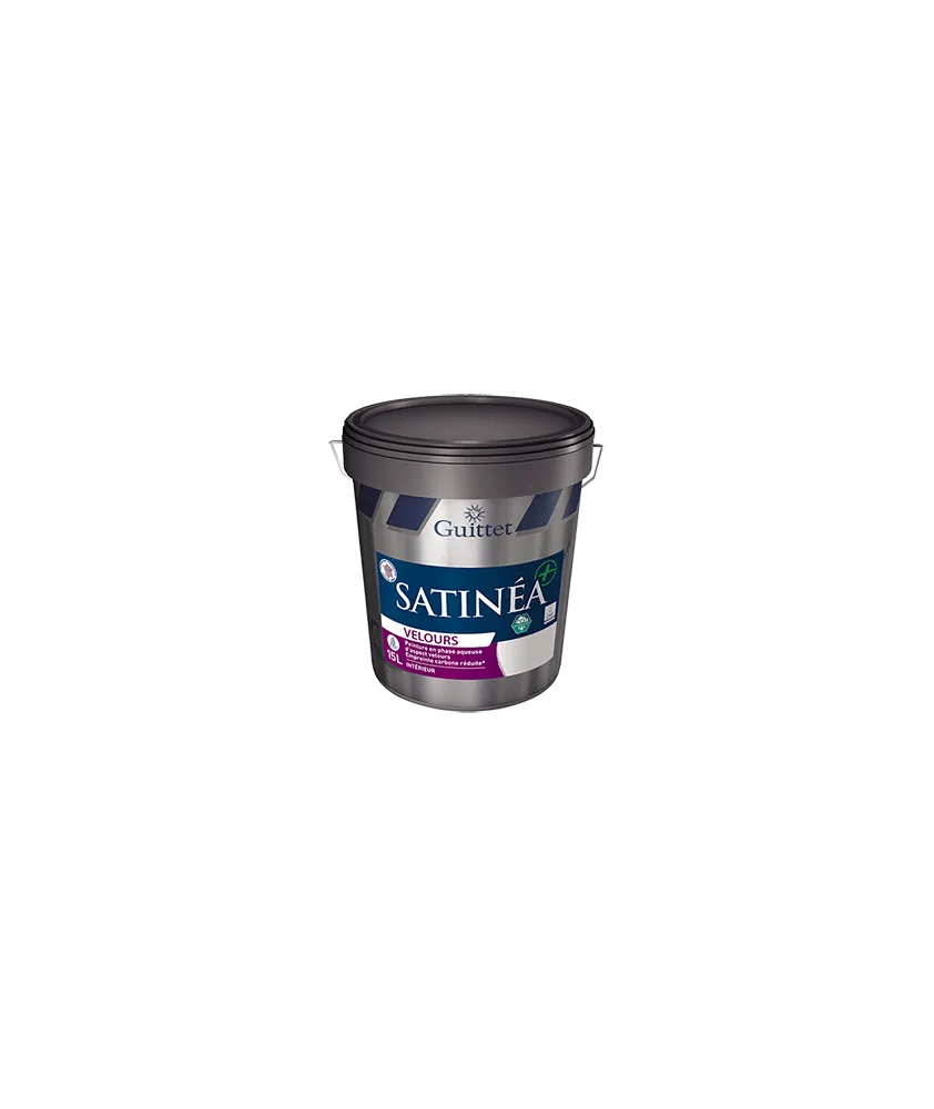 Peinture professionnelle GUITTET Satinéa+ Velours blanc 15L