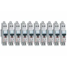 Lot de 10 Disjoncteurs DNX 16A - Uni+N -230V- À Vis (406774)