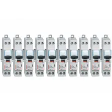 Lot de 10 Disjoncteurs DNX 20A - Uni+N -230V- À Vis (406775)