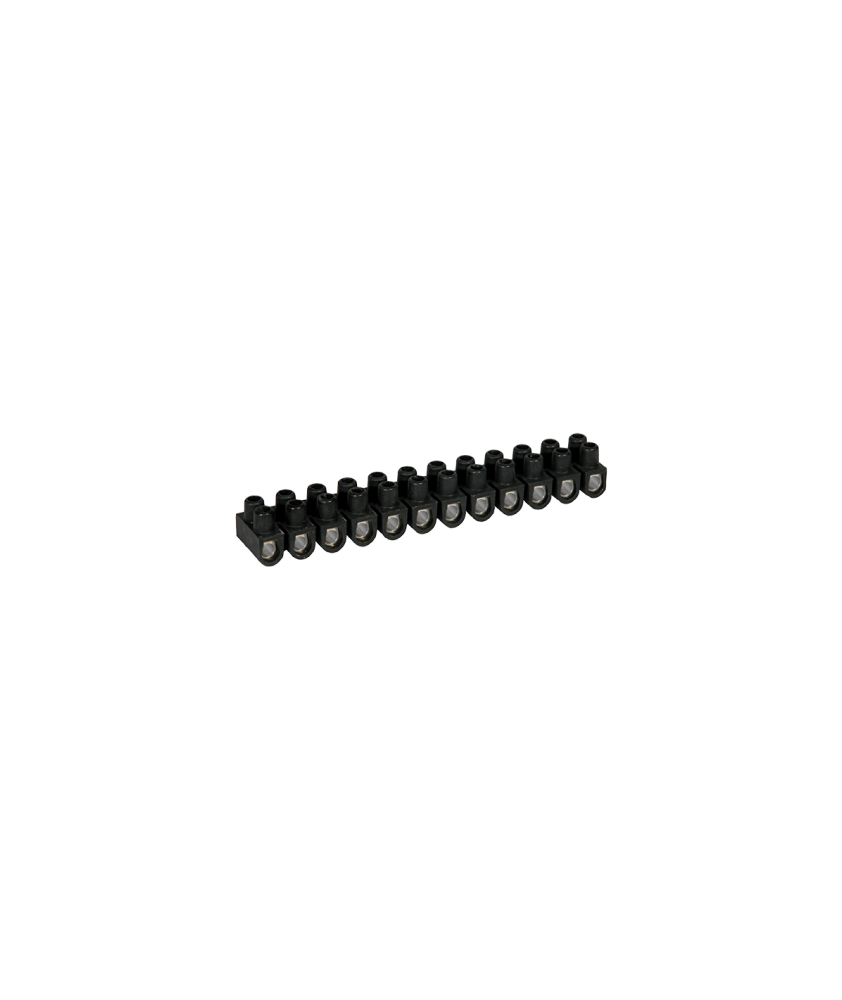 Barrette acier noire 25 mm² EUR'OHM 70010