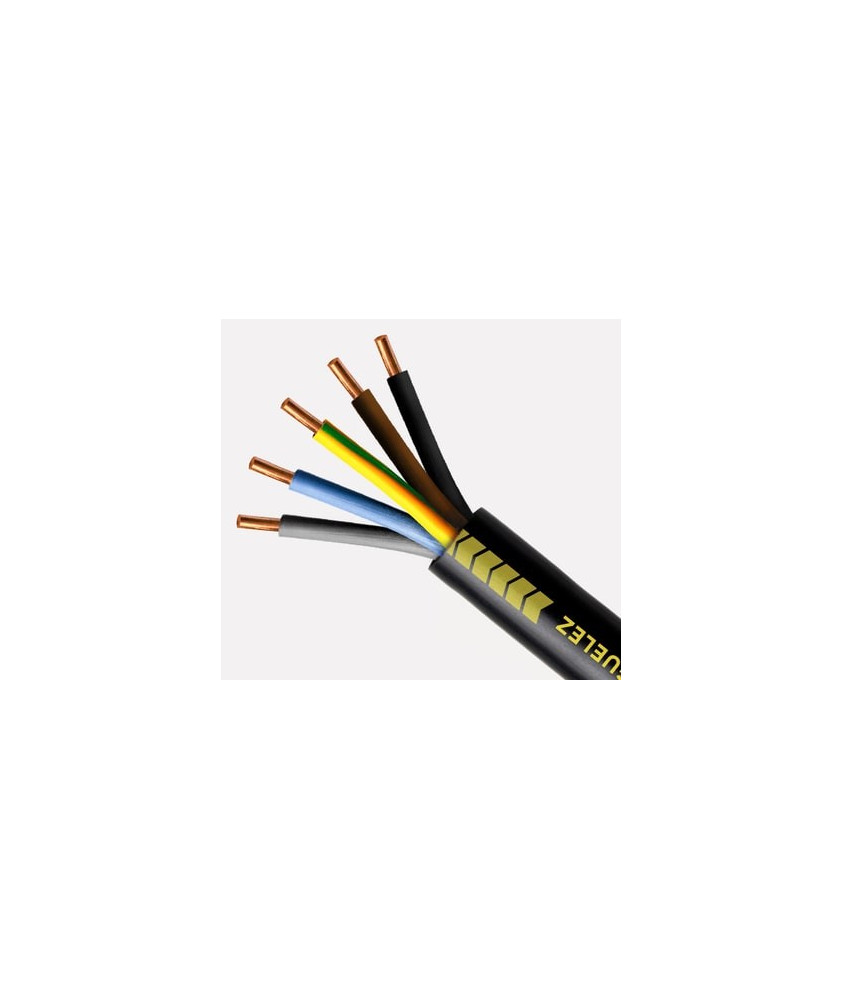 Câble U1000 R2V CU (Rigide) - 5G2.5 mm² - Couronne de 50m