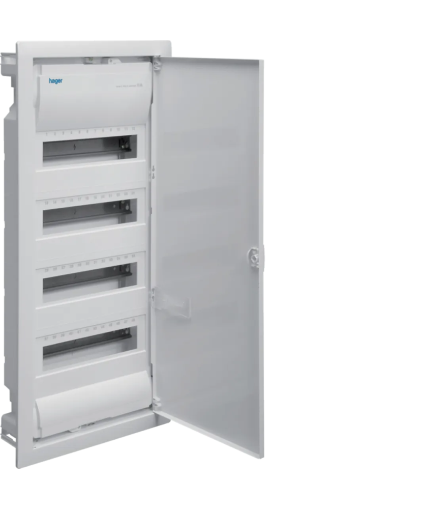 Coffret à encastrer Hager 4 rangée 12 modules VU48NC