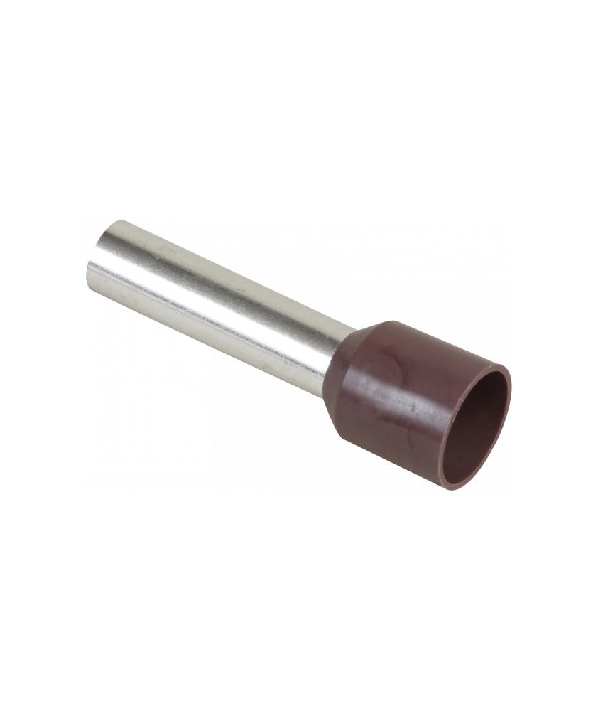 Embout pour fil souple section 10mm2 marron