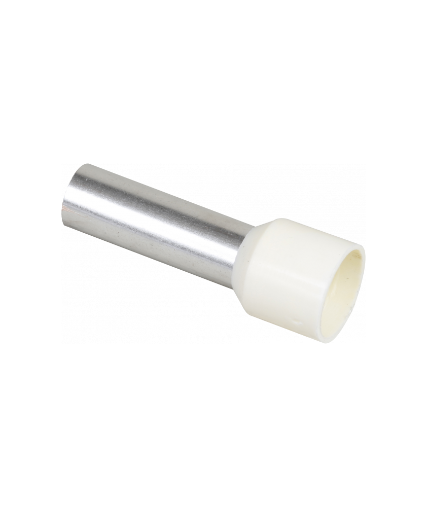Embout pour fil souple section 16mm2 ivoire