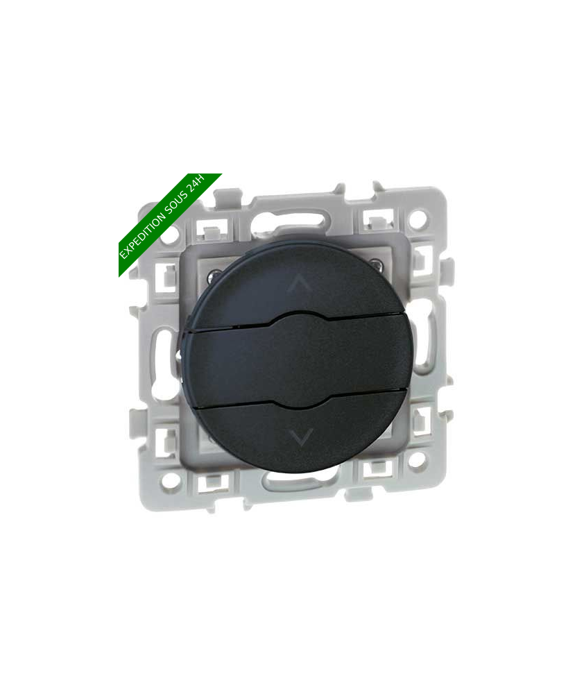 EUROHM Square Interrupteur volets roulants anthracite - 60323