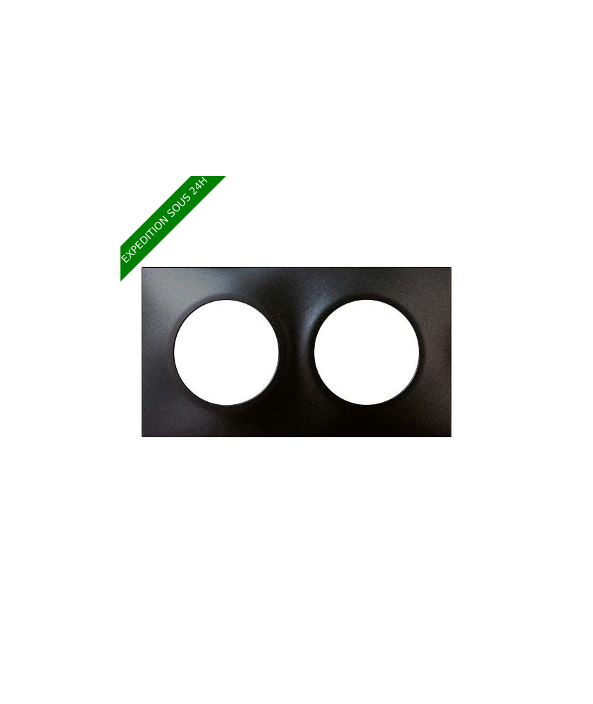 EUROHM Square Plaque double anthracite - 60397