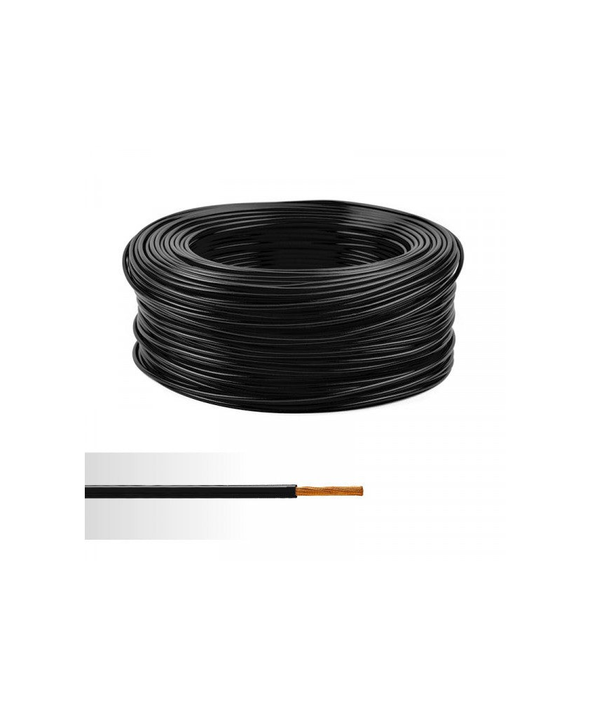 Fil électrique souple ho7v-k 16mm2 noir  (prix au m)