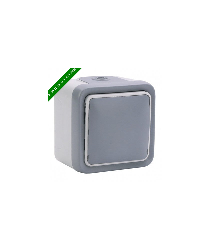 Legrand - Sortie de câbles avec serre-câbles Plexo complet IP55 saillie - gris - Réf : 069745