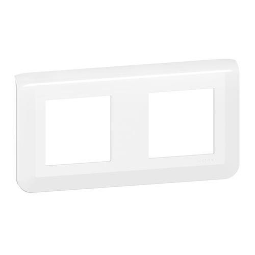 LEGRAND Mosaic Plaque double horizontale Blanc - 078804L – ELECDISCOUNT