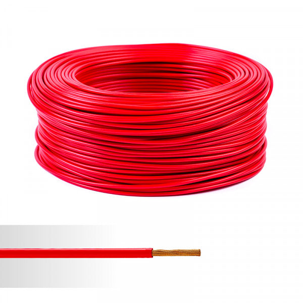 Fil électrique souple ho7v-k 16mm2 rouge (prix au m) – ELECDISCOUNT